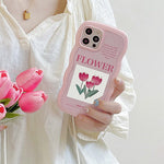 Pink Tulips iPhone Case