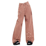 Star Aesthetic Pink Jeans | BOOGZEL CLOTHING – Boogzel Clothing