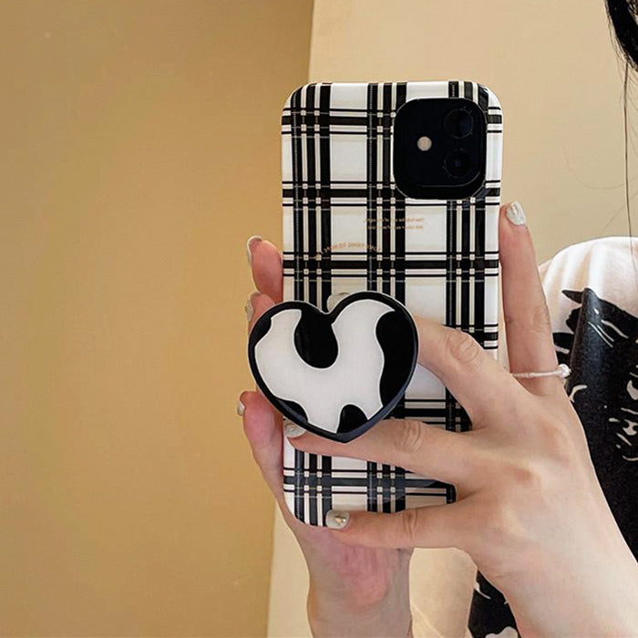 plaid heart iphone case shop