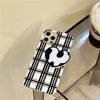 black and white plaid iphone case boogzel apparel