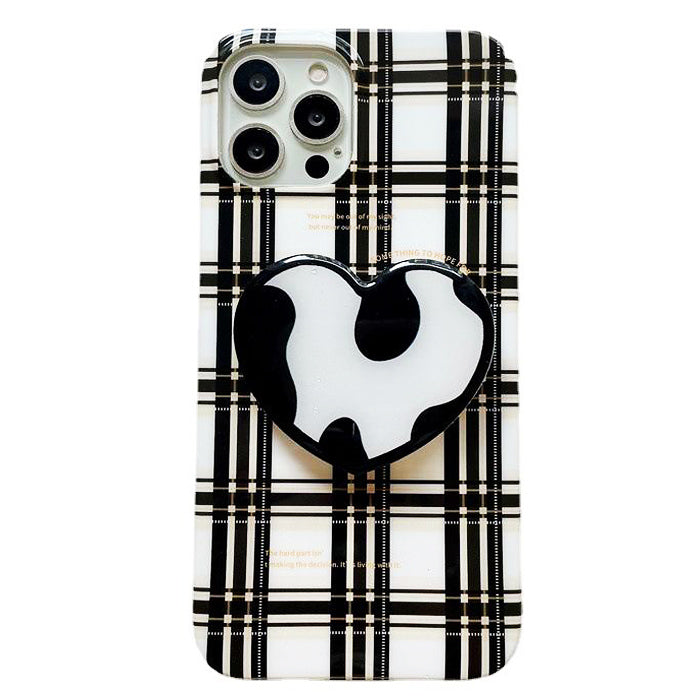 plaid heart iphone case boogzel apparel