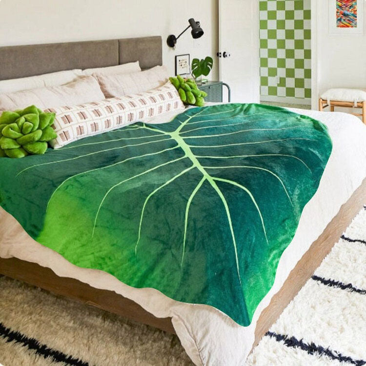 leaf  Aesthetic Blanket boogzel apparel