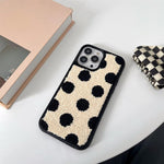 polka dot fuzzy iphone case shop