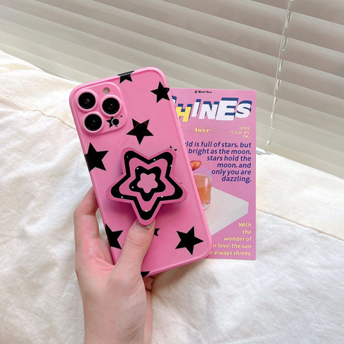 pink star iphone case boogzel apparel