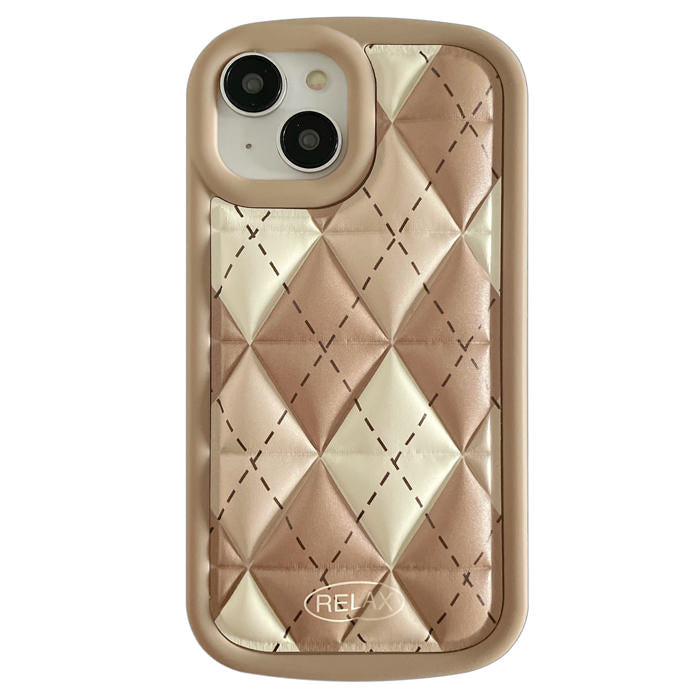preppy aesthetic argyle iphone case boogzel apparel