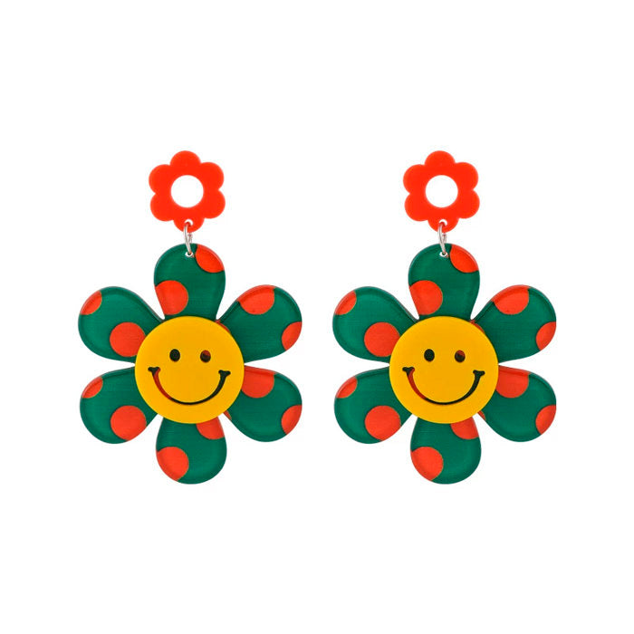 indie flower earrings boogzel apparel