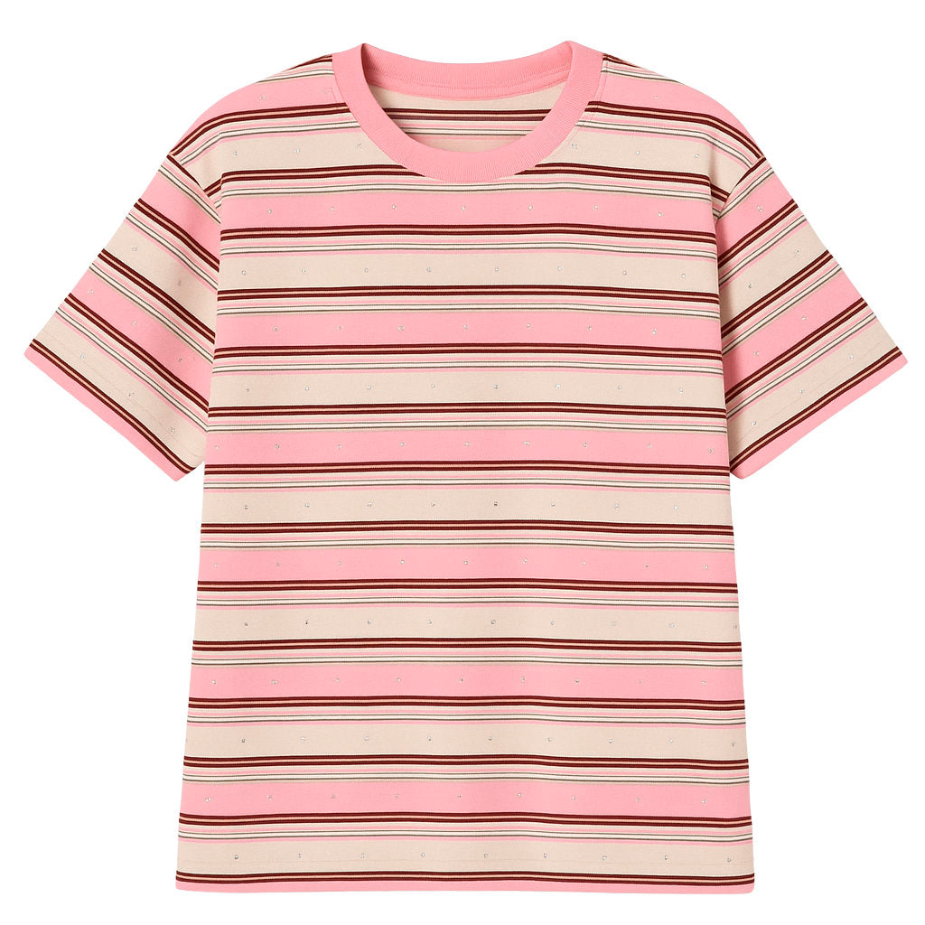 Pink-Stripe-T-Shirt