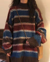 Primary Colors aesthetic striped Sweater boogzel clothing