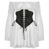 corset and dress  aesthetic boogzel apparel