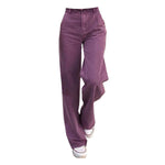 Purple Aesthetic High Waisted Jeans boogzel apparel
