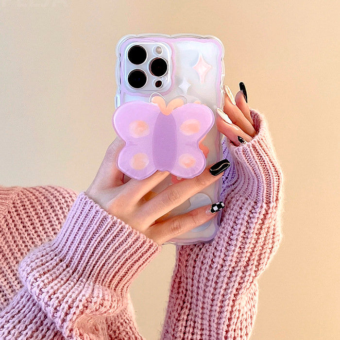 purple butterfly iphone case boogzel apparel