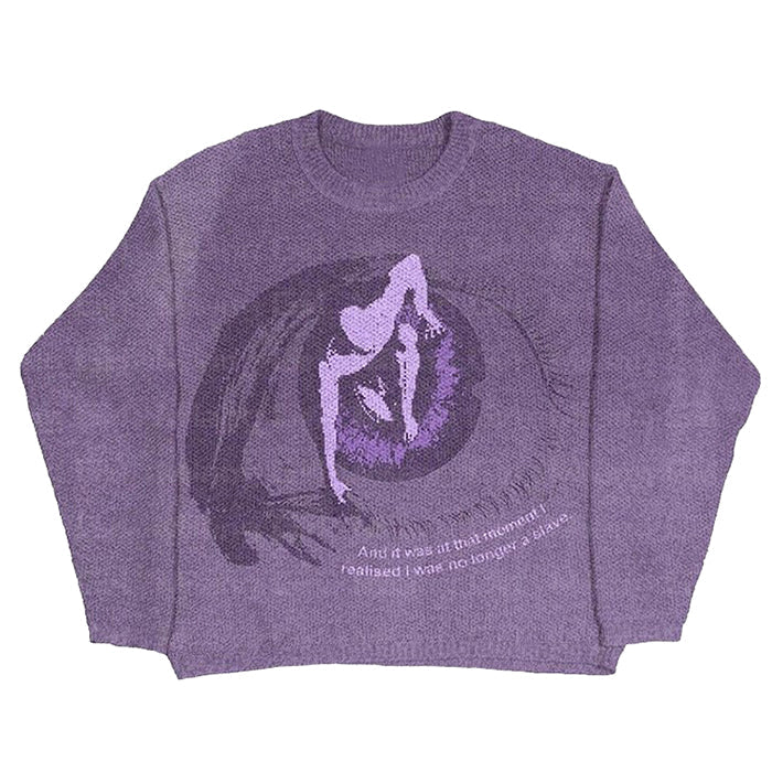 purple eye aesthetic sweater boogzel apparel