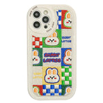 rabbit embroidery phone case boogzel apparel