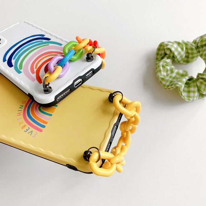 rainbow chain iphone case boogzel apparel