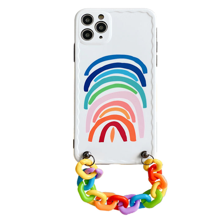 rainbow chain iphone case boogzel apparel