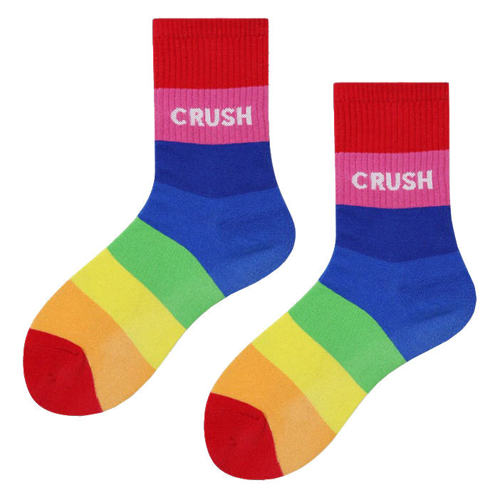rainbow crush socks boogzel apparel