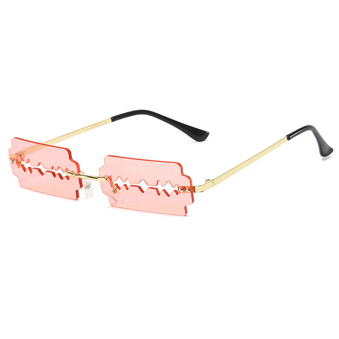 Ritz Razor Safety Glasses, Ice Orange Mirror Lens with Black Frame and Cord  | Ritz Safety