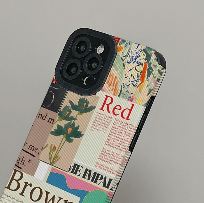 Red & Brown iPhone Case