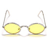 yellow oval sunglasses boogzel apparel