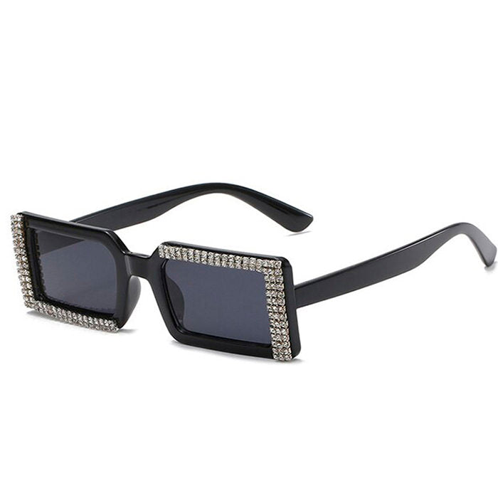 rhinestone square sunglasses boogzel apparel