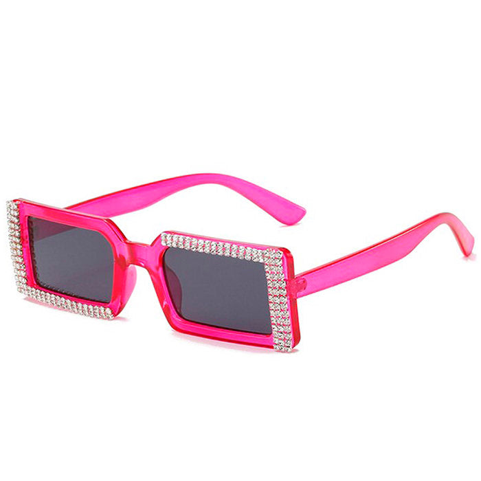 rhinestone rectangle sunglasses boogzel apparel