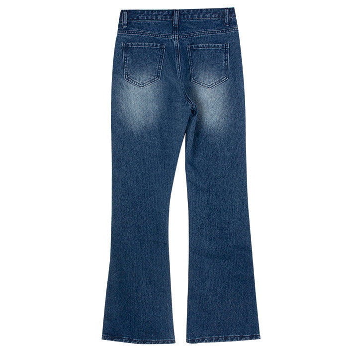 blue flared jeans boogzel apparel