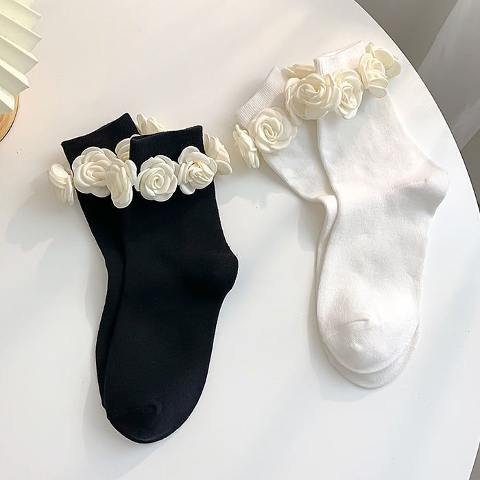 roses ribbed socks boogzel apparel