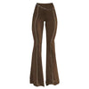 brown aesthetic flare pants boogzel apparel