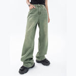 sage green baggy jeans boogzel apparel