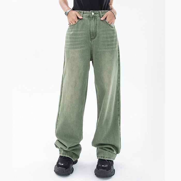 green wide jeans boogzel apparel