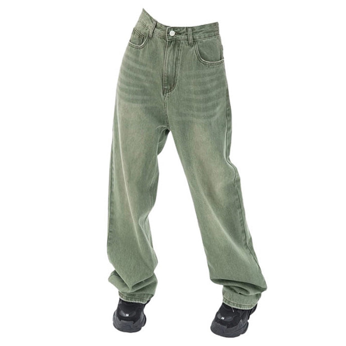 Sage green baggy jeans Clearance