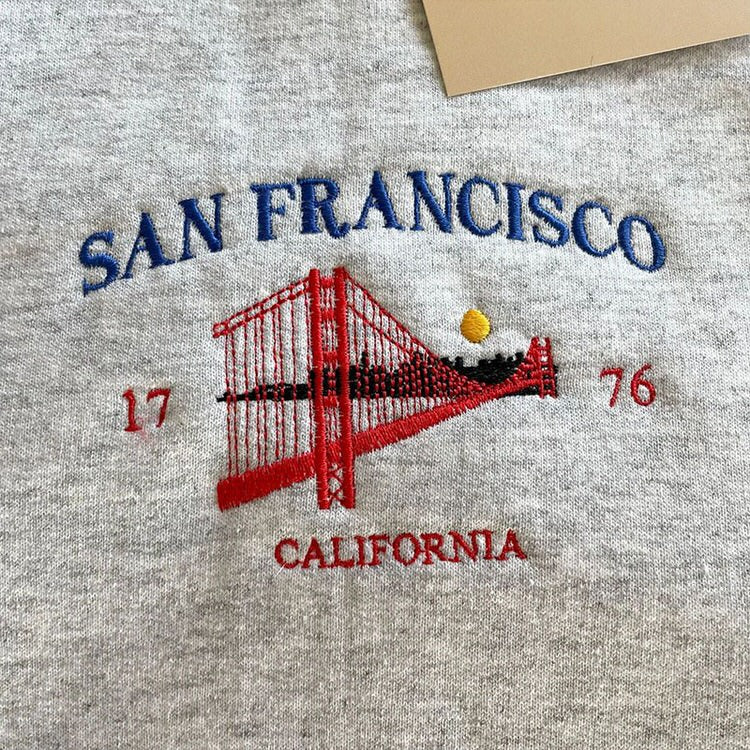 San Francisco Embroidery Sweatshirt boogzel clothing