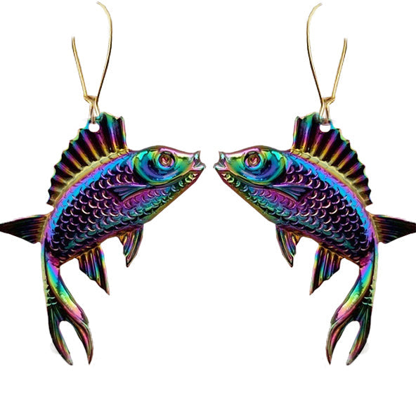 fish earrings boogzel apparel