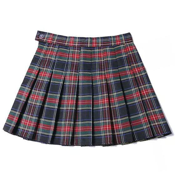 School Spirit Plaid Skirt