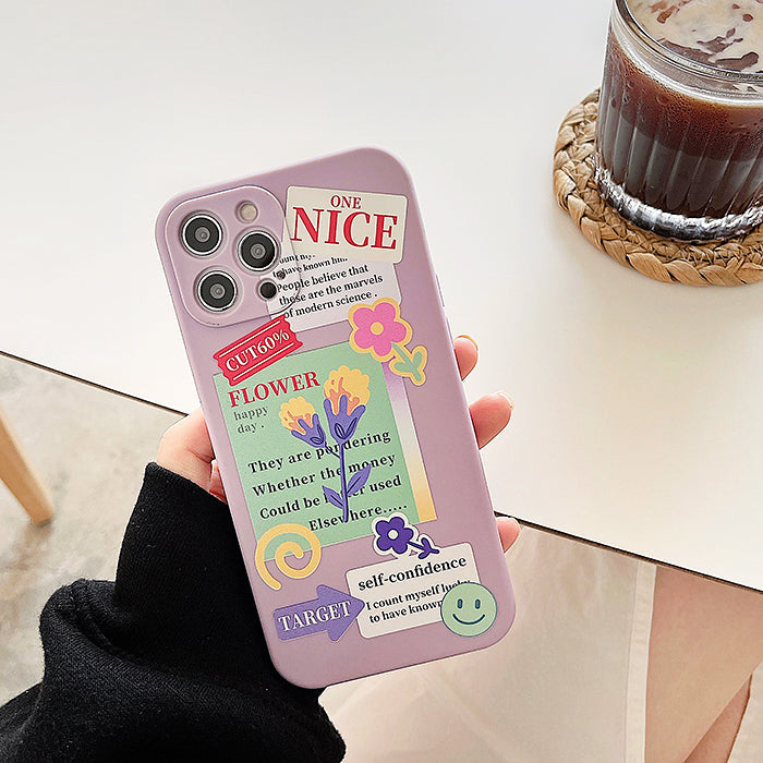 aesthetic purple iphone case boogzel apparel