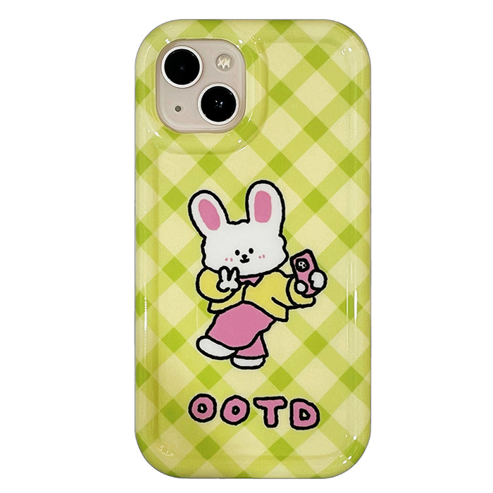 rabbit green iphone case boogzel apparel