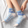 blue plaid socks boogzel apparel