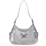 Silver Butterfly Shoulder Bag - Boogzel Clothing