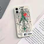 aesthetic skeleton iphone case boogzel apparel
