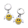 smiley angel earrings boogzel apparel