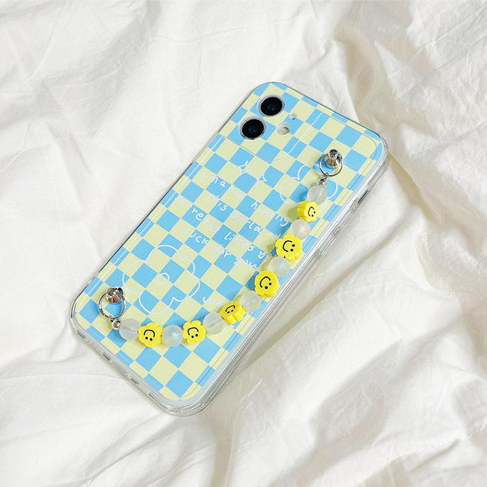 smiley beaded iphone case boogzel apparel
