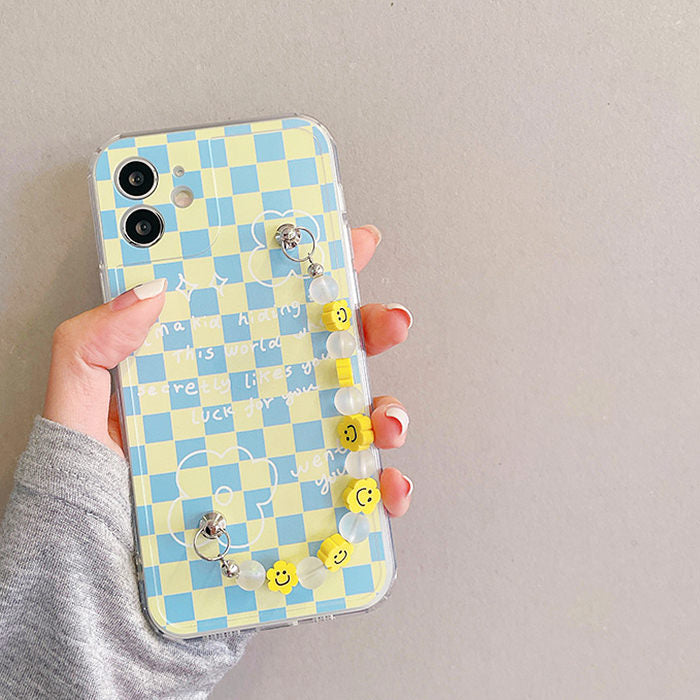 blue yellow checherboard iphone case boogzel apparel