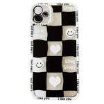 smile checkered iphone case boogzel apparel