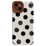 smiley dot print iphone case boogzel apparel