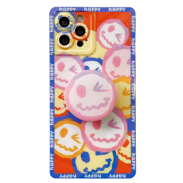 smiley face iphone case boogzel apparel