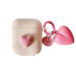 cute pink heart airpods case boogzel apparel