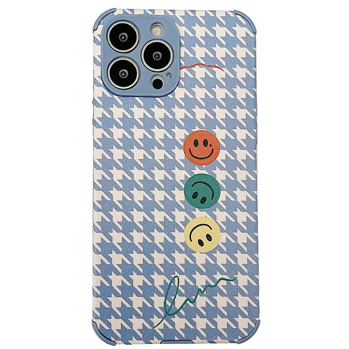 smile houndstooth iphone case boogzel apparel