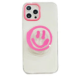 smile neon pink iphone case boogzel apparel
