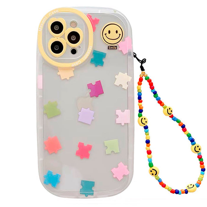 smiley puzzle iphone case boogzel apparel