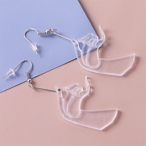 transparent acrylic earrings boogzel apparel